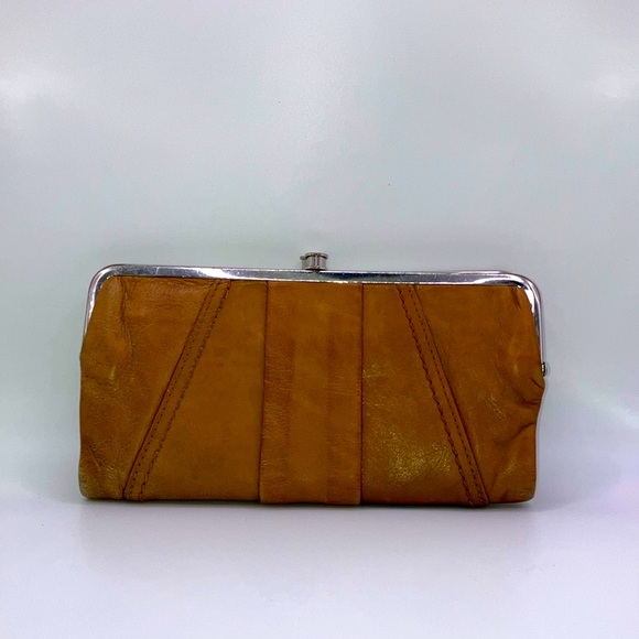 Brown HOBO Lauren Leather Clutch - Picture 3 of 9